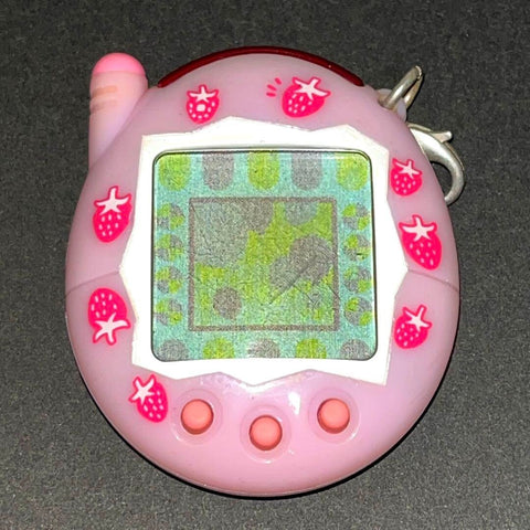Tamagotchi Plus Celebration Keitai Kai-Tu Strawberry Milk Pink Color BANDAI 2005