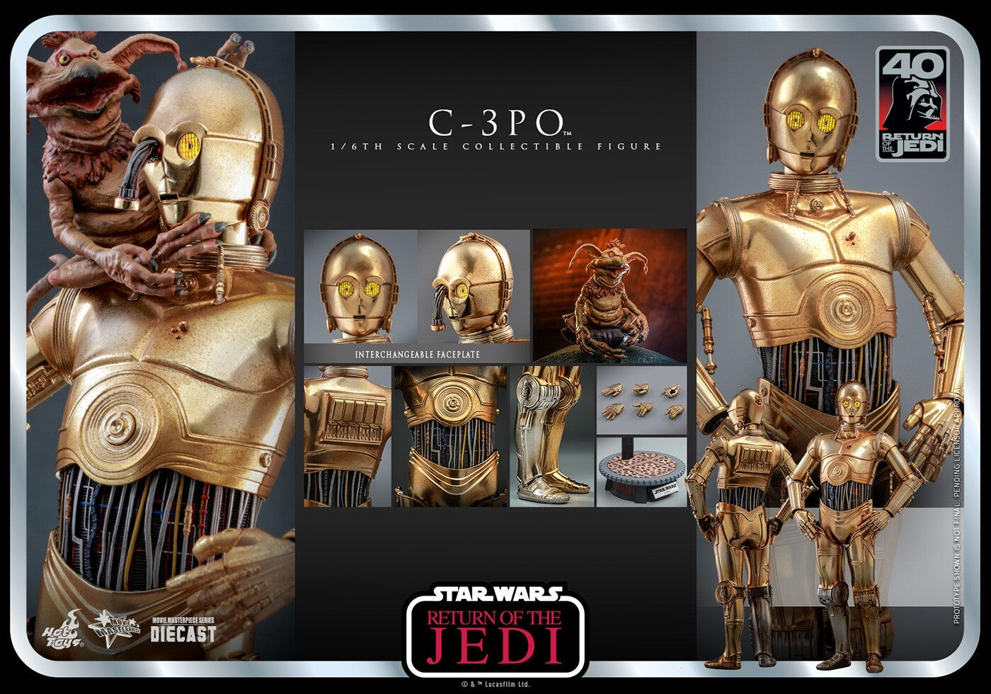 STAR WARS VI : RETURN OF THE JEDI C-3PO 1/6 Action Figure Hobby 2024 Hot Toys