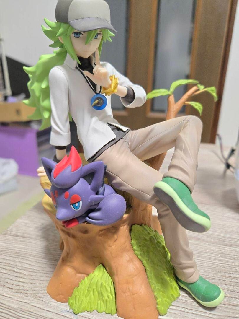 Pokemon Center Original N & Zorua 1/8 Figure Black White Limited 2021 Kotobukiya