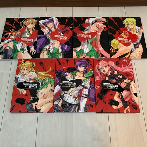 High School of the Dead Full Color Edition 1-7 Complete Set Manga Fujimi Shobo