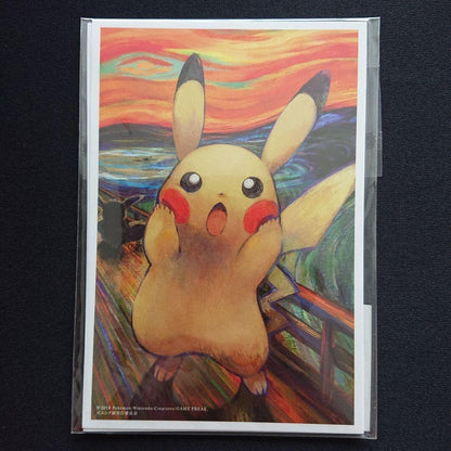 Pokemon Post Card Set Munch Mimikyu Pikachu Eevee Psyduck Rowlet Limited Edition - detail