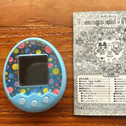 Tamagotchi × M!X Melody Mix Version Blue Color Bandai Limited 20th Anniversary