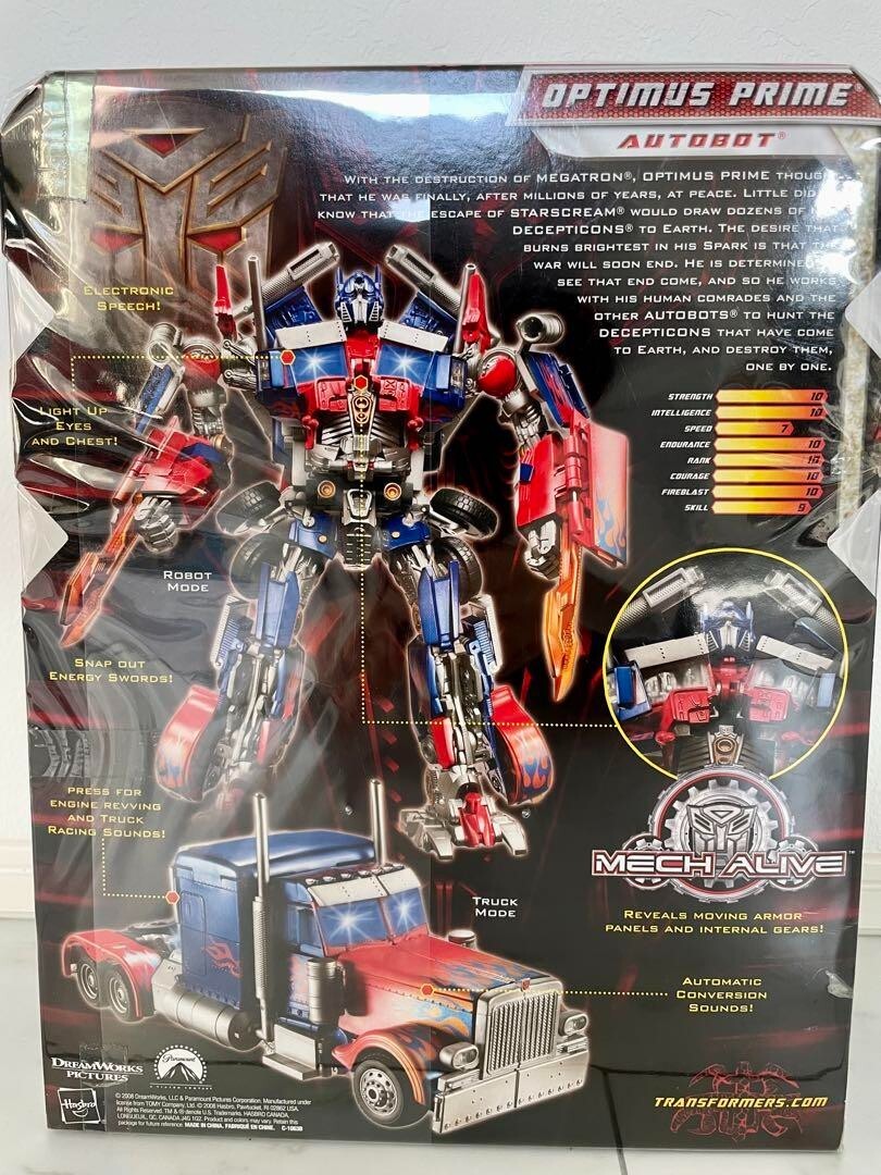 TRANSFORMERS Revenge ROTF OPTIMUS PRIME BLACK Color version Limited Model Figure - back view