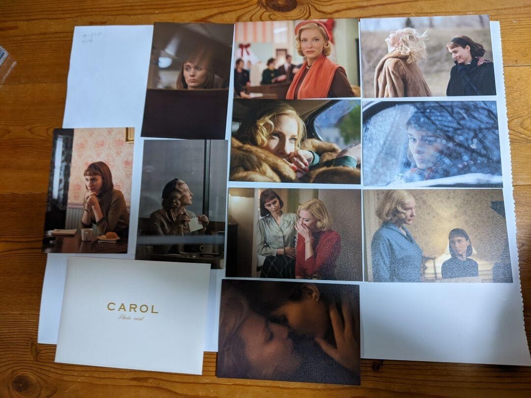 CAROL SPECIAL EDITION Set Box Movie Blu-ray DVD Photocard Portrait KADOKAWA - back view