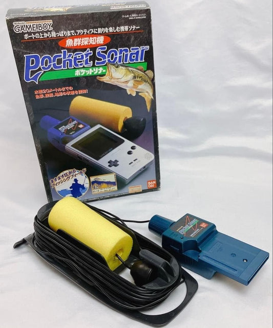 Pocket Sonar Fish finder for Game Boy Software Fishing 1998 retro Hobby BANDAI