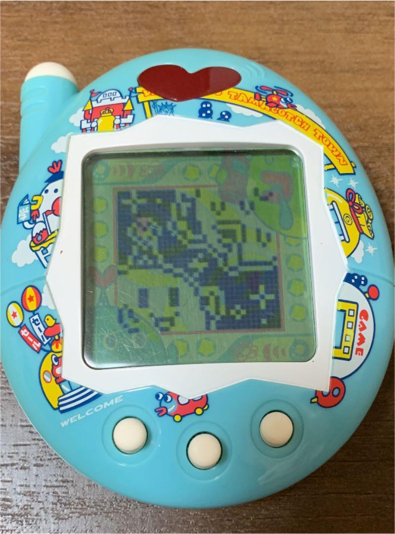 Tamagotchi O-uchi no Deka Version Blue Color Bandai Limited Home Big House - back view
