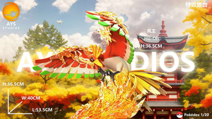 Ho-Oh PVC Resin Statue GK Painted Pokemon Figure (representative image)