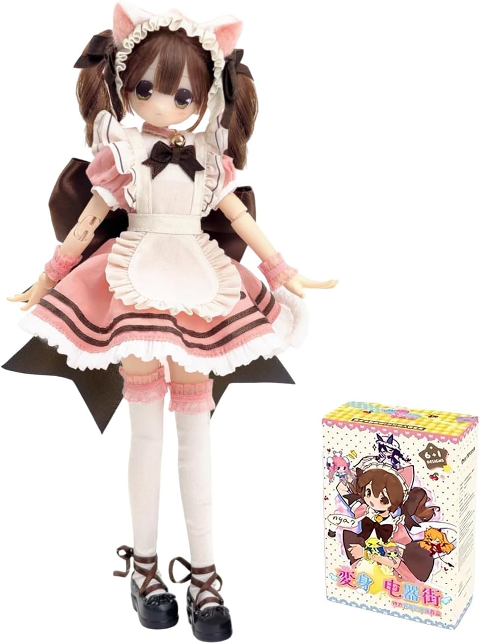 CALEMBOU 1/6 Magical Girl Series BJD Blind Box - Cat-ear maid doll with packaging