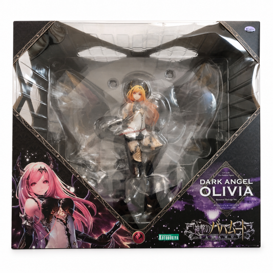 Kotobukiya Dark Angel Olivia Renewal Package box with figure, blister and included parts