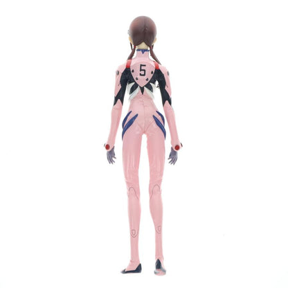 A pink-and-black anime figure shown from the back on a white background.