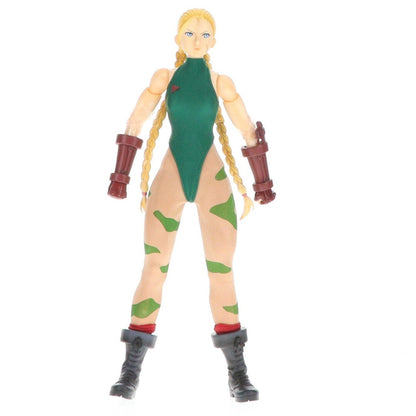 An articulated Cammy action figure standing on a plain white background.
