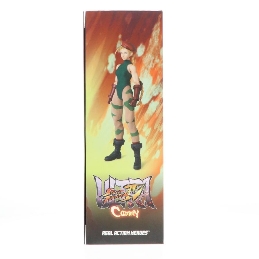 Side view of a retail figure box showing Cammy artwork and the Ultra Street Fighter IV logo.