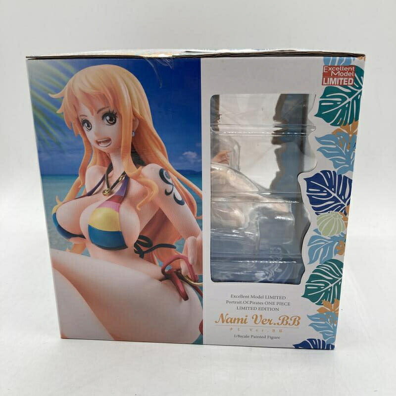 Front of a Nami Ver.BB figure box with character artwork and a clear display window.