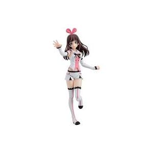 A posed anime-style girl figure with a pink-and-white outfit on a white background.