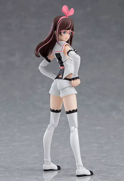 A posed Kizuna AI figma figure on a gray studio background.