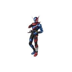 Kamen Rider Build Rabbit Tank Form figure posed with red and blue armor on a white background.