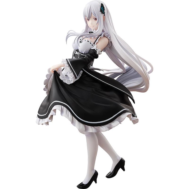 An anime maid figure of Echidna posing against a white background.