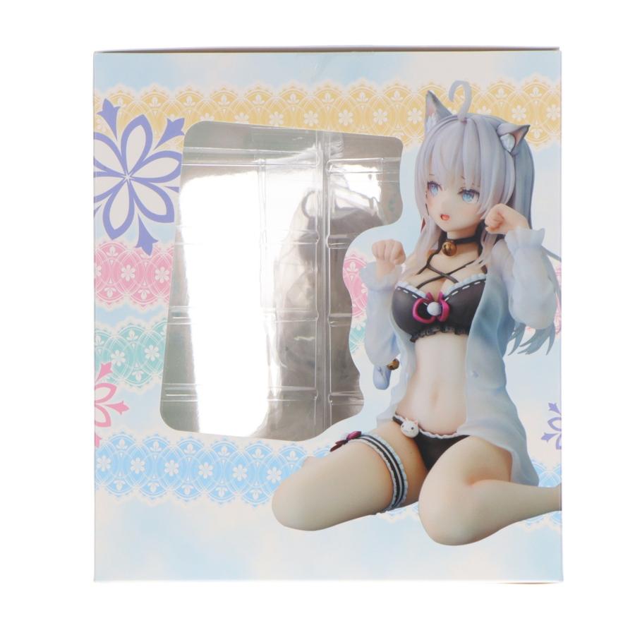 Figure box with a clear window and an illustrated catgirl character on the front