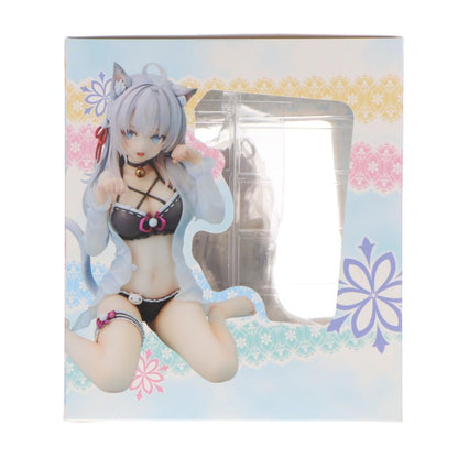 A figure box with a clear window and an illustrated catgirl character on the front.