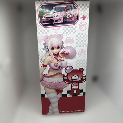 Actual sealed Taito GRG Super Sonico Race Queen figure box side two
