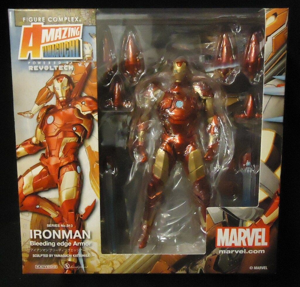 Marvel Iron Man Bleeding edge Armor AMAZING YAMAGUCHI 013 Action Figure Kaiyodo - photo 2