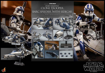 Star Wars The Clone Wars Commander Apo &amp; BARC Speeder 1/6 Figure HOT TOYS TMS077