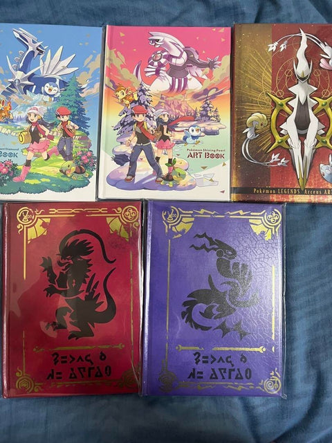 Pokemon Diamond Shining Pearl Legends Arceus Scarlet Violet Art book Full Set