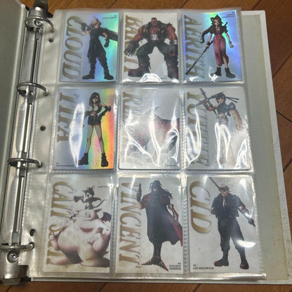 Final Fantasy VII Carddass Masters Complete Set of 140 Cards with Binder Bandai