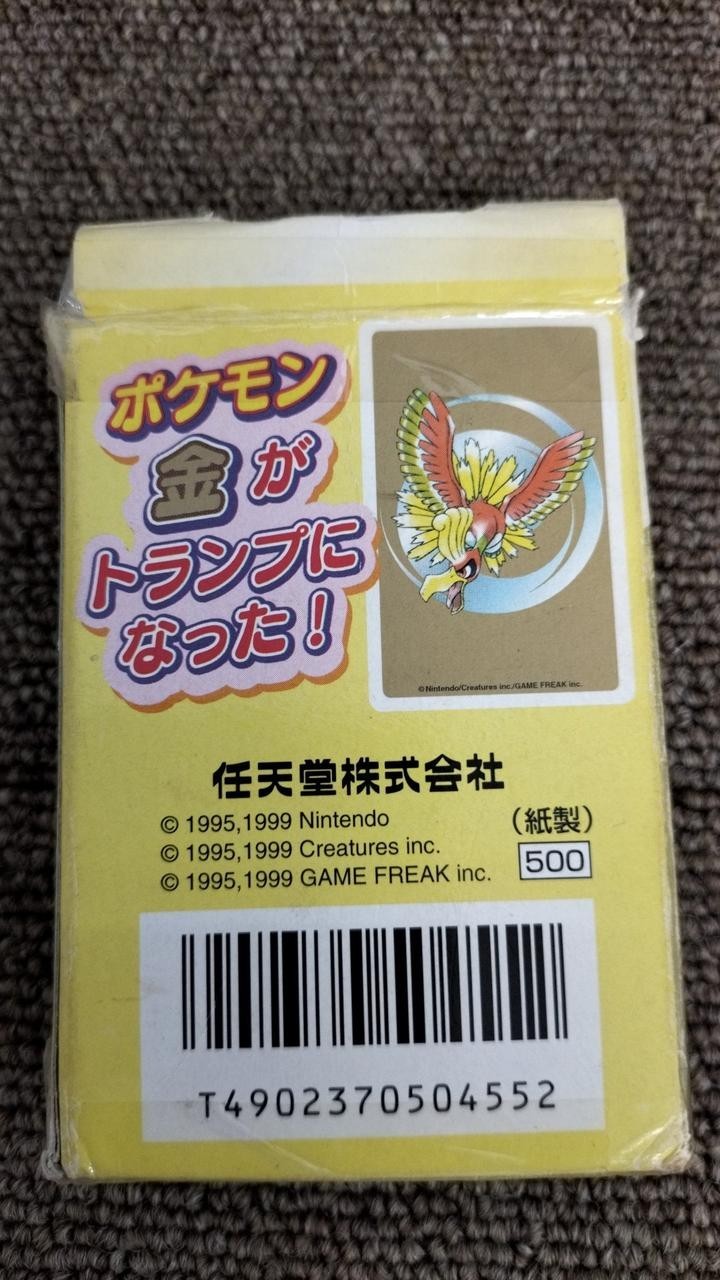 1 deck : Nintendo Poker Playing Cards 1999 - Pokemon (Gold : Ho-Oh) from japan