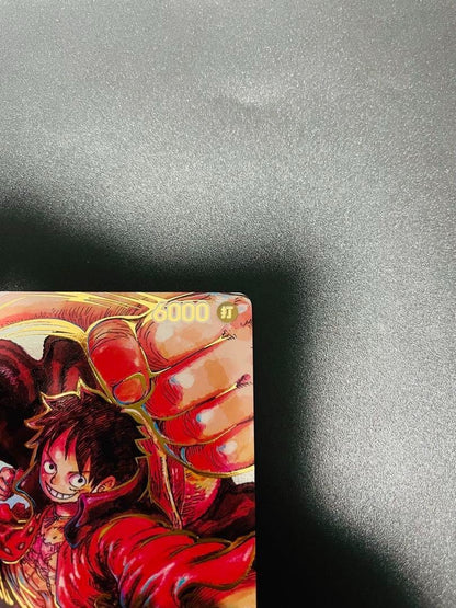 One Piece Card Game Monkey D. Luffy ST01-012 Signed by Eiichiro Oda OP-05 SR