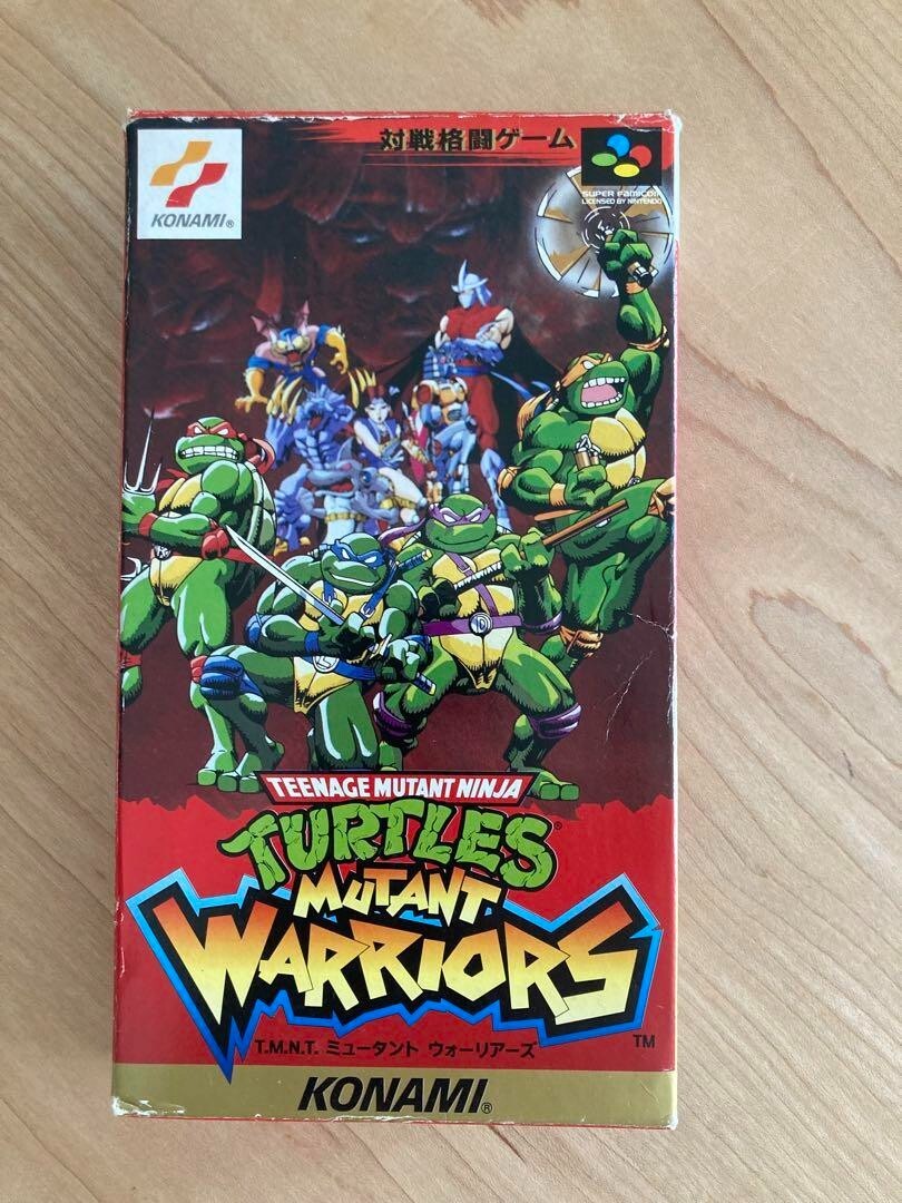 Teenage Mutant Ninja Turtles Tournament Fighters Super Famicom 1993 Game Konami