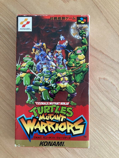 Teenage Mutant Ninja Turtles Tournament Fighters Super Famicom 1993 Game Konami