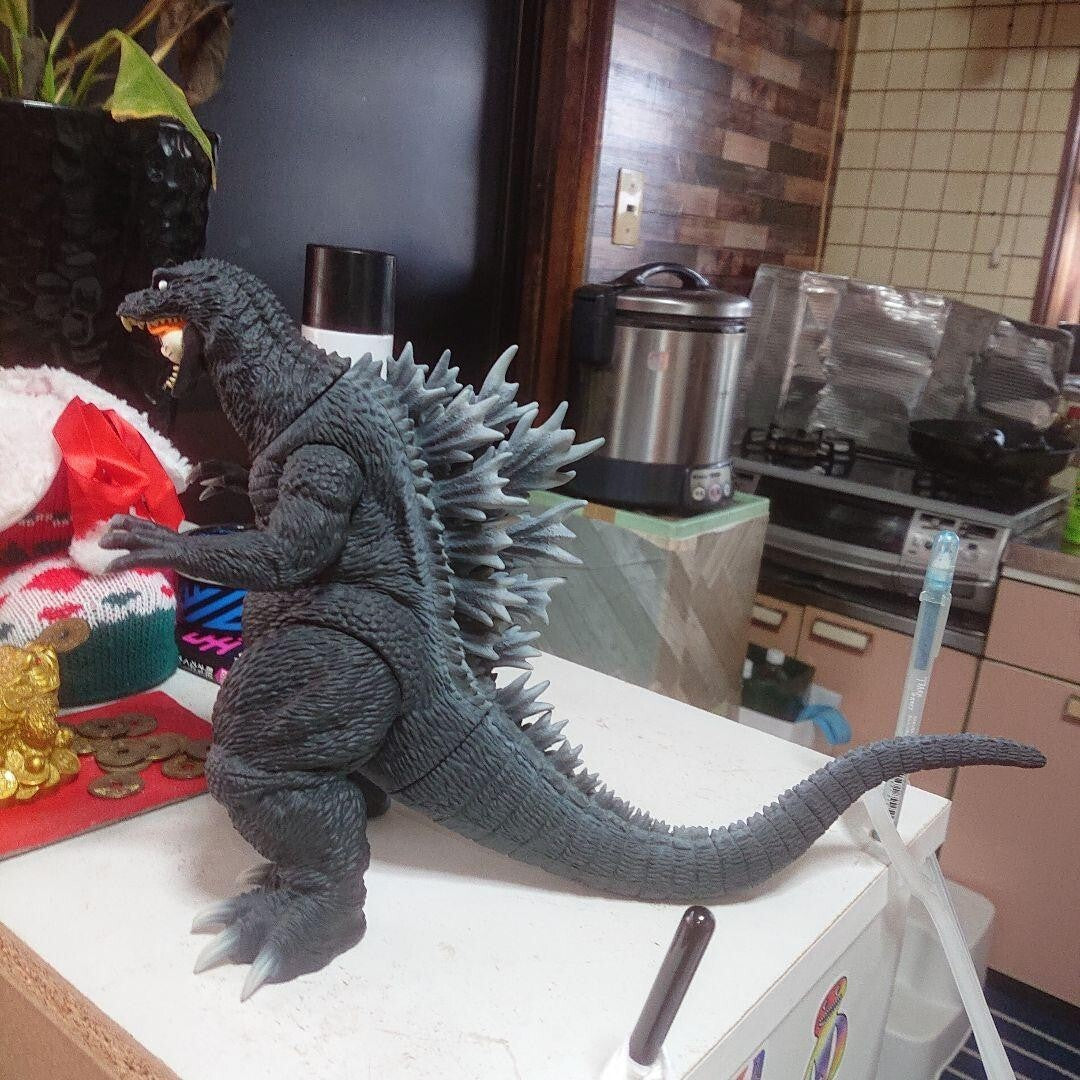 Kaiju Bangaichi Gojiham-kun &amp; Godzilla (2001) Hamtaro Figure Premium Bandai