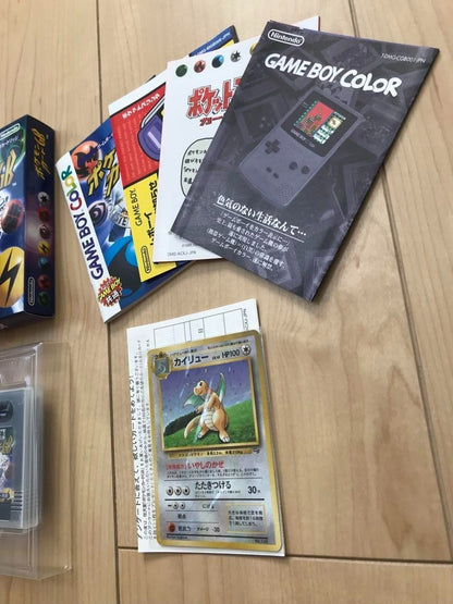 Pokemon Card GB GAME BOY Color Software Dragonite Promo Holo Nintendo 1998 Toy - photo 4
