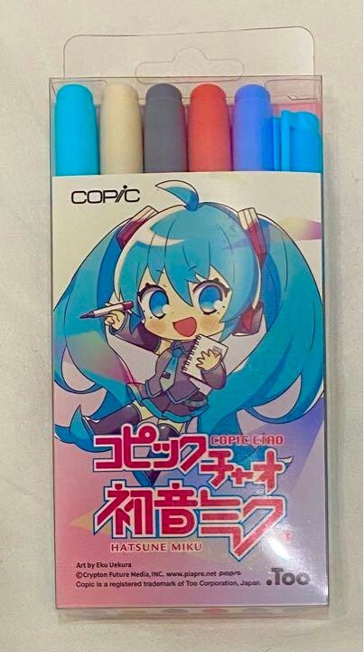 Copic Ciao Hatsune Miku Set 5 colors Vocaloid Stationery Too Marker Products
