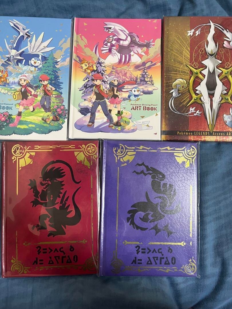 Pokemon Diamond Shining Pearl Legends Arceus Scarlet Violet Art book Full Set