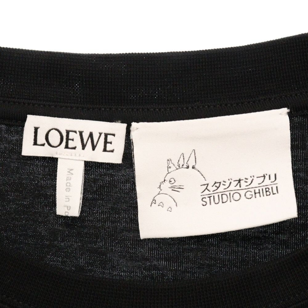 Loewe x Studio Ghibli Howl's Moving Castle Calcifer T-shirt S-Size Black Final - photo 3