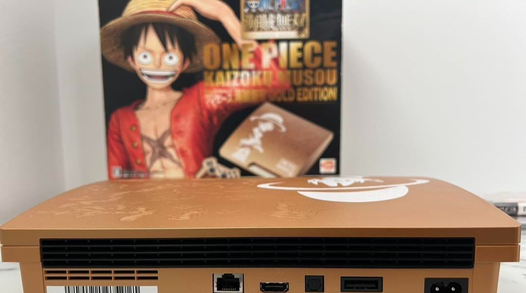 Console One Piece Kaizoku Musou Gold Edition PS3 modèle limité objet de colle...