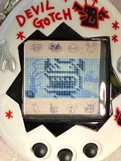 Tamagotchi Deviltchi Version White Color 1998 Bandai Limited Devilgotchi Devil
