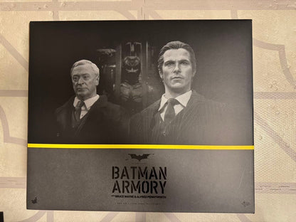 Batman Armory with Bruce Wayne &amp; Alfred Pennyworth Action Figure 2014 Hot Toys