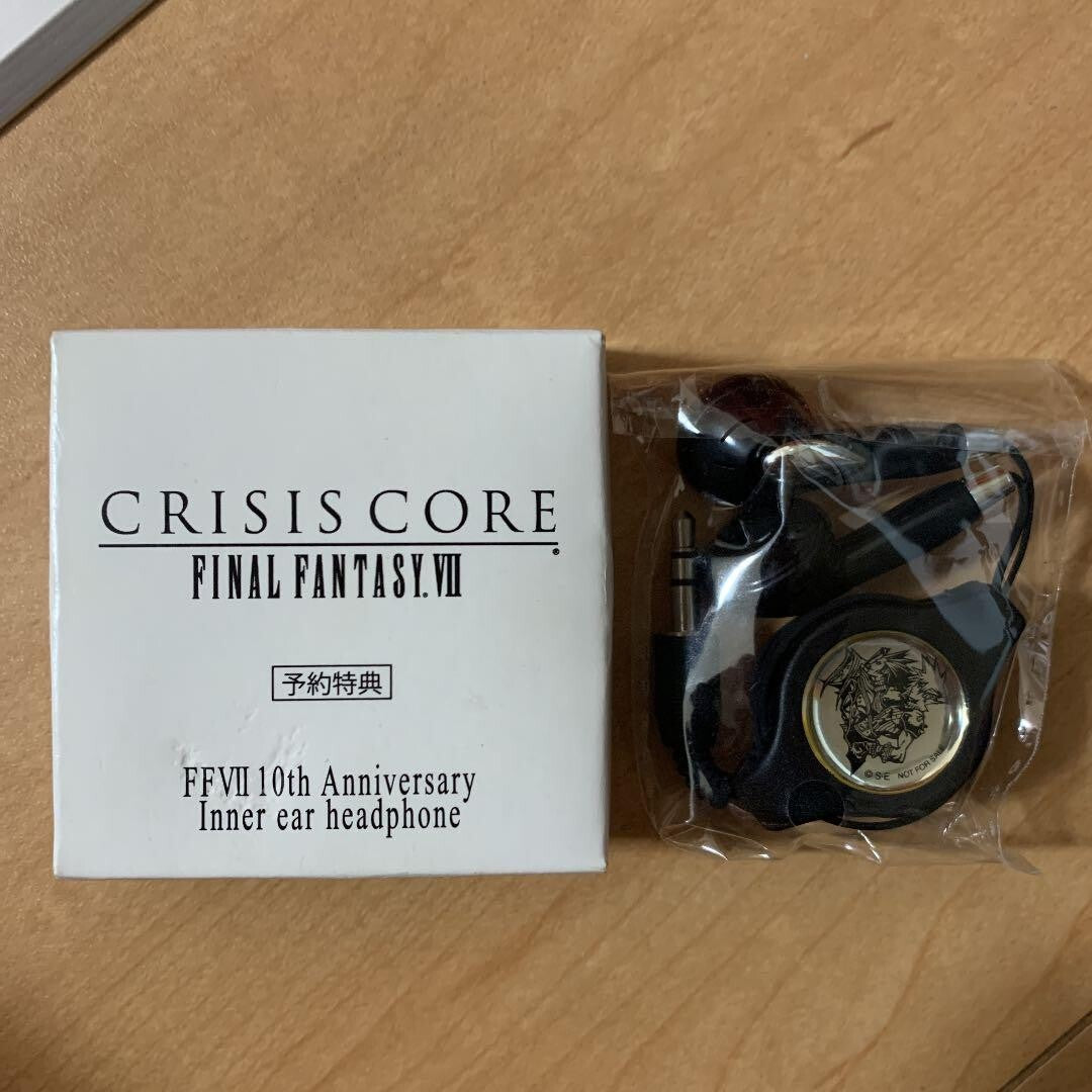 Final Fantasy 7 Crisis Core Ear Headphone PSP Limited 10th Anniversary FF VII - Image 6