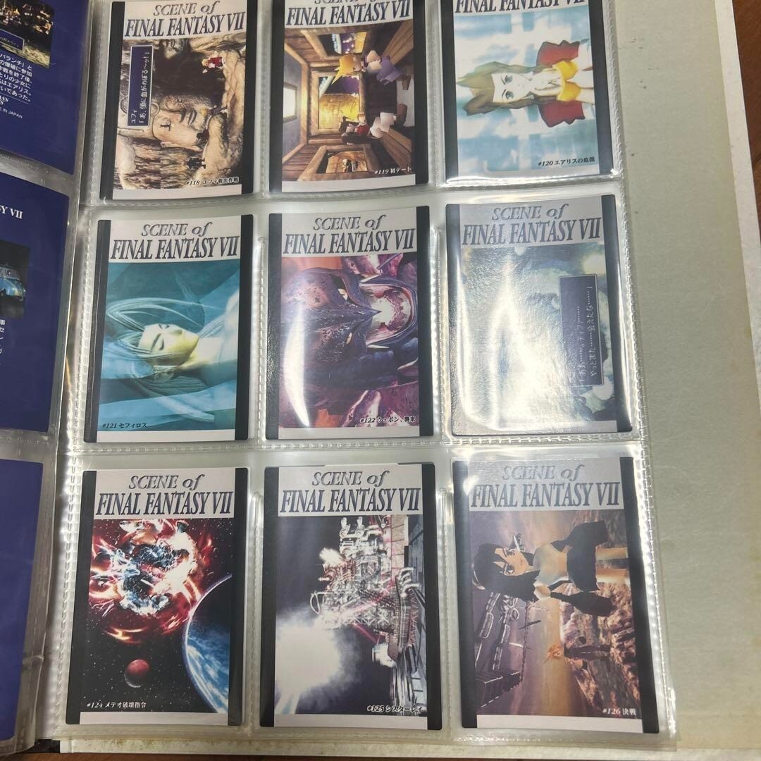 Final Fantasy VII Carddass Masters Complete Set of 140 Cards with Binder Bandai