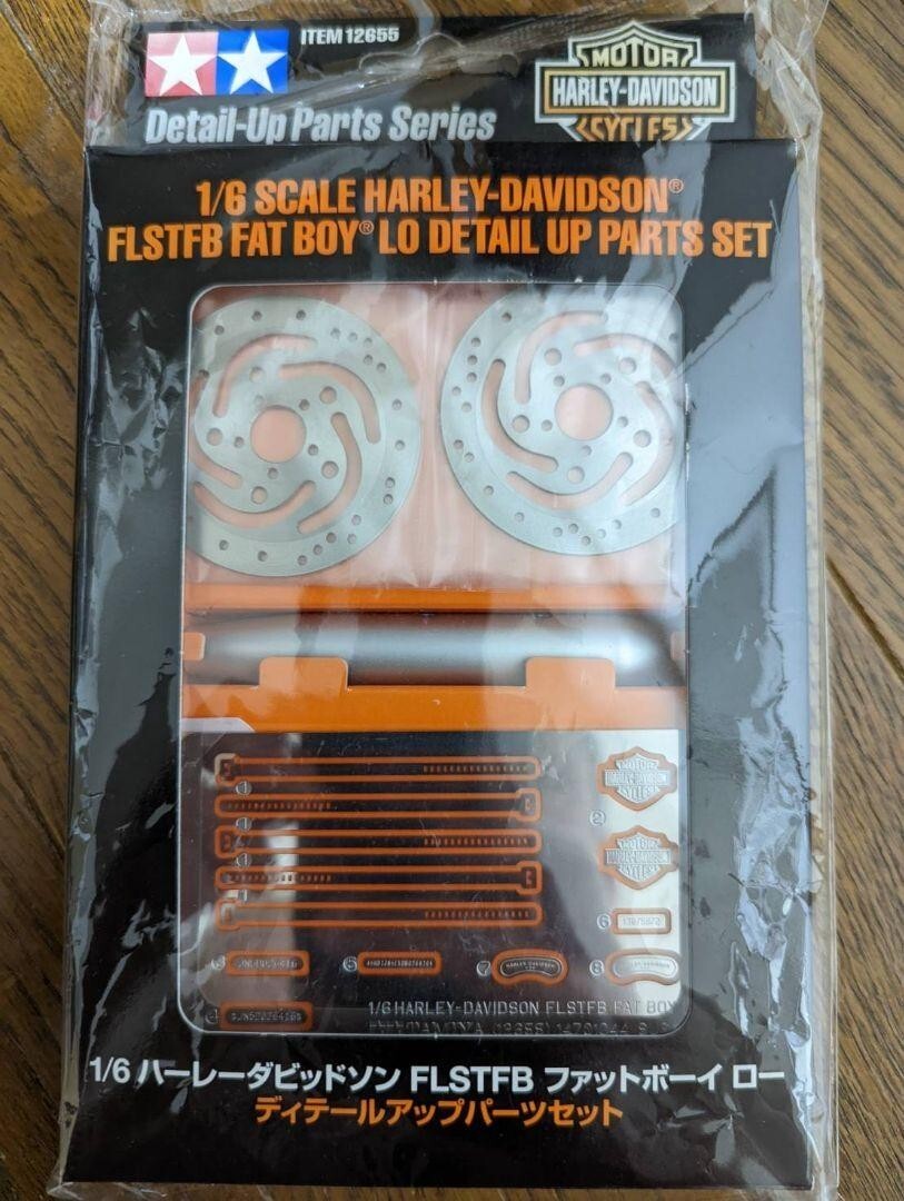 Figurina HARLEY DAVIDSON FLSTFB Fat Boy Lo BIG SCALE SERIES N. 41 molto... - photo 5