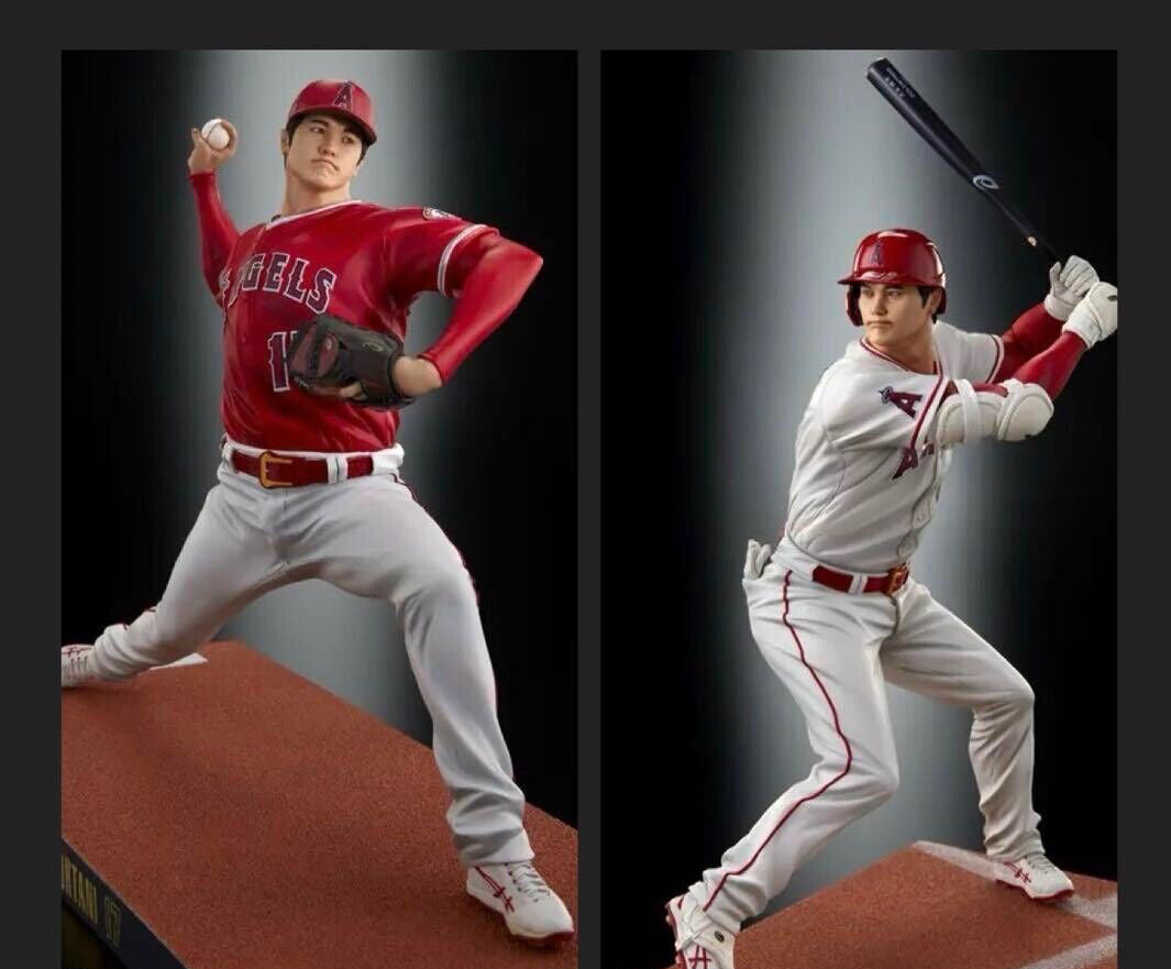 Real Perfect Shohei Ohtani Premium Figure 1/6 Pitching &amp; Hitting Toy MLB Ensky