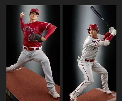 Real Perfect Shohei Ohtani Premium Figure 1/6 Pitching &amp; Hitting Toy MLB Ensky