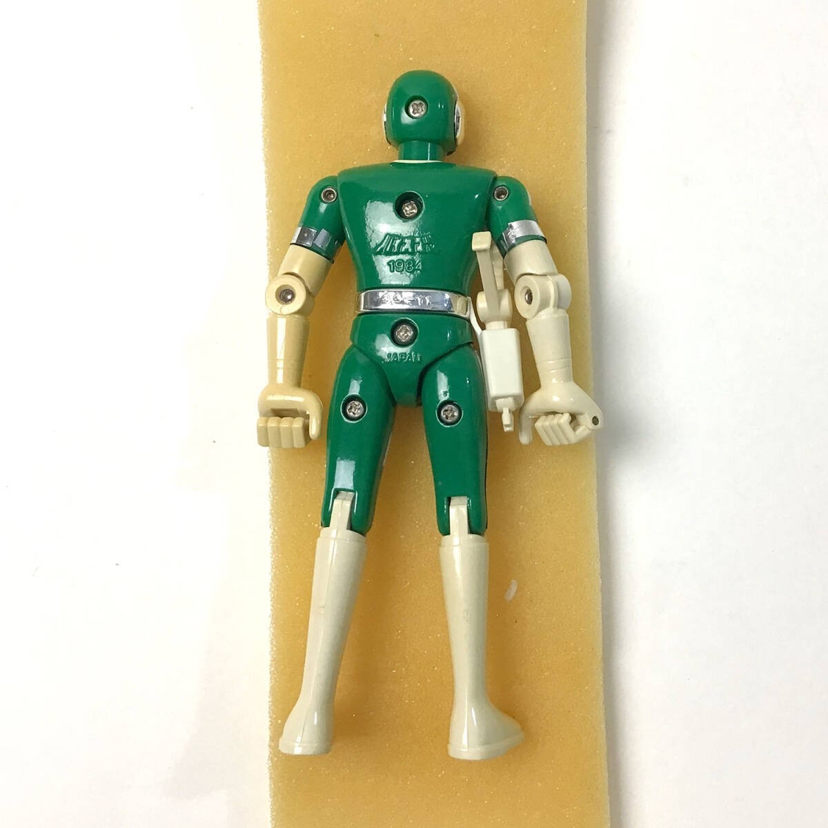 Power Rangers Choudenshi Bioman Green Chogokin Action Figure BANDAI 1984 Model