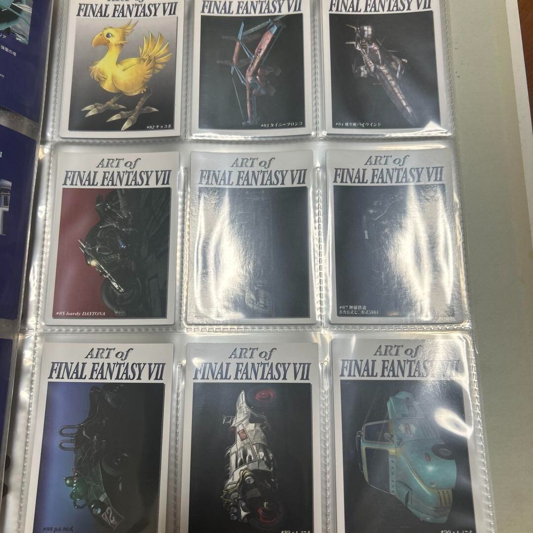 Final Fantasy VII Carddass Masters Complete Set of 140 Cards with Binder Bandai