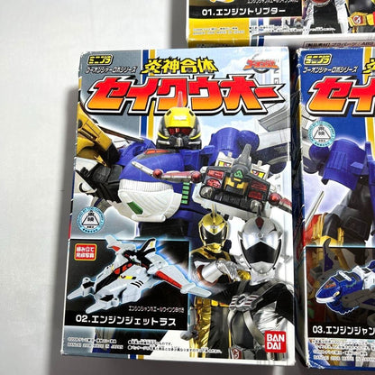Power Rangers Engine Sentai Goonger Minipla RPM Seikuoh Megazord 3Types Full Set
