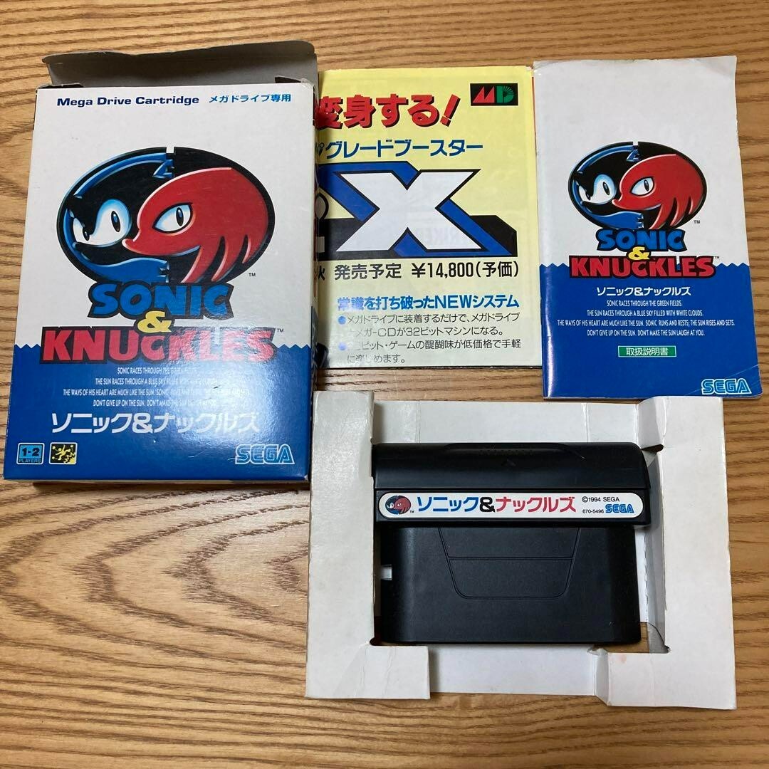 Sonic &amp; Knuckles Sega Mega Drive game software Japanese Version Limited Edition - photo 3