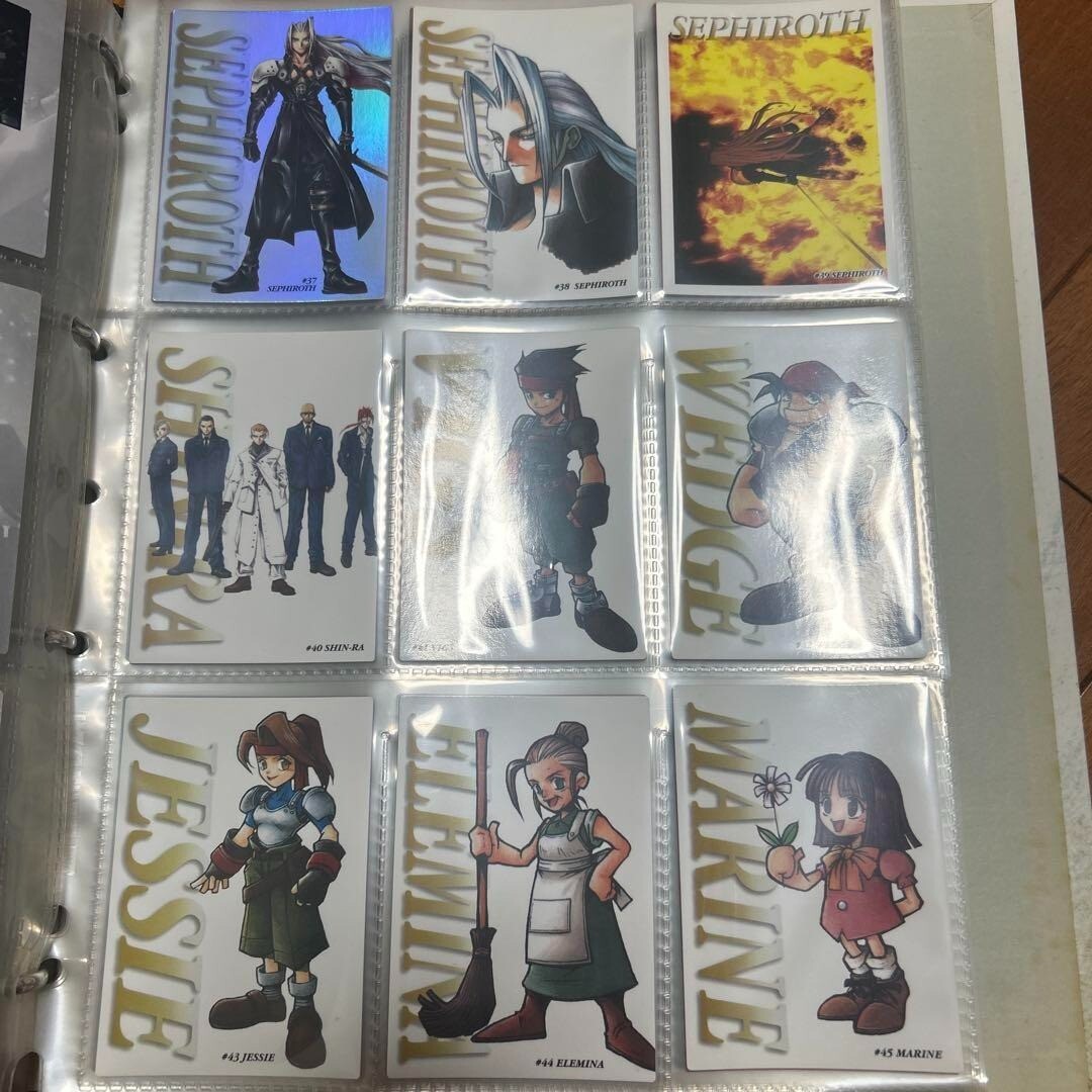 Final Fantasy VII Carddass Masters Complete Set of 140 Cards with Binder Bandai